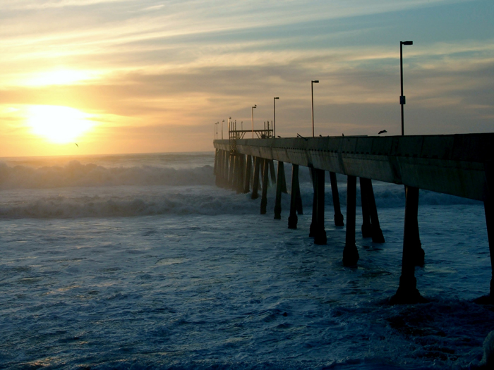 View of a San Mateo County Pier